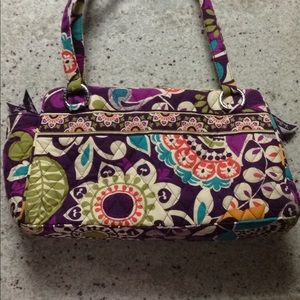 NWOT Vera Bradley Plum Crazy Shoulder Handbag